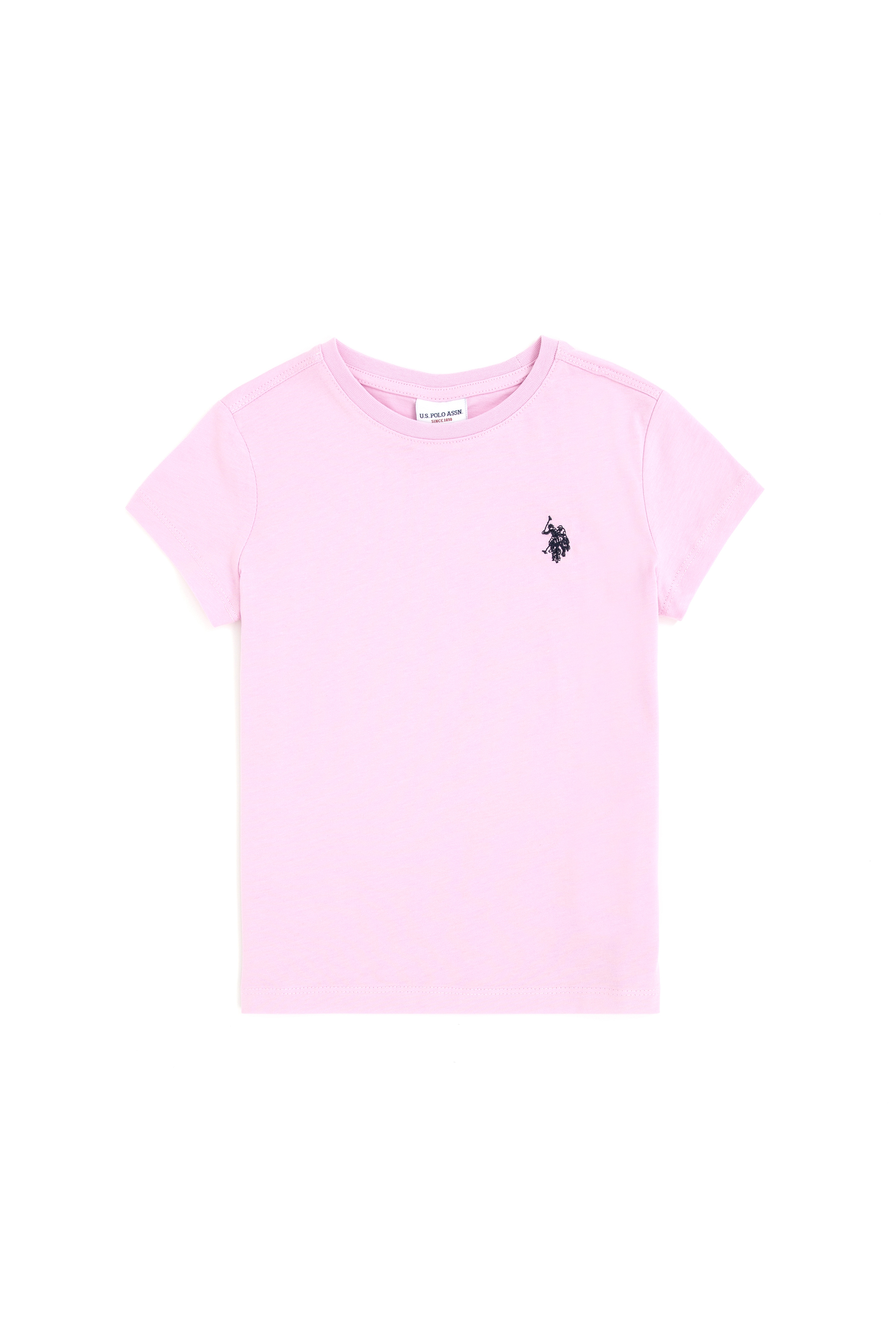 Erkek Çocuk Pembe Basic Bisiklet Yaka Tişört
