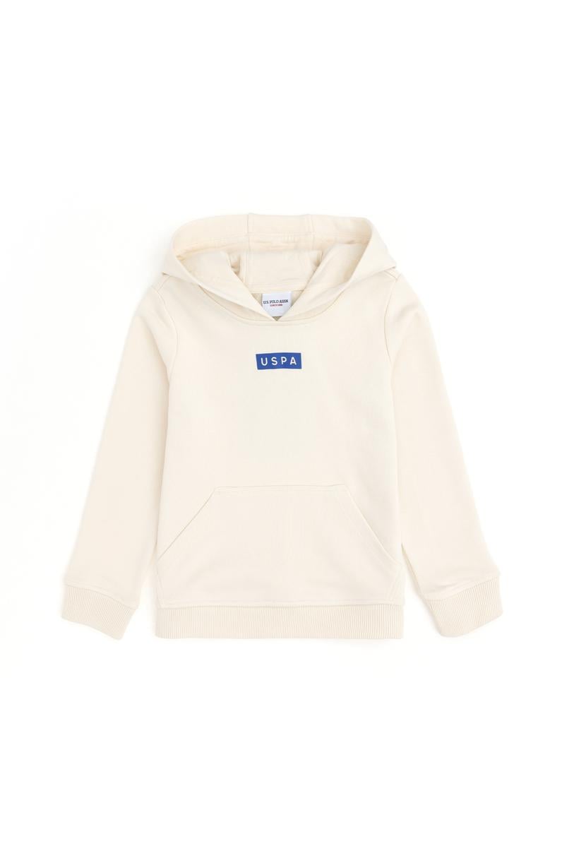 Erkek Çocuk Krem Kapüşonlu Sweatshirt