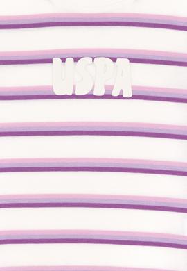 Kız Çocuk Ekru Bisiklet Yaka Basic Tişört - 50294737006