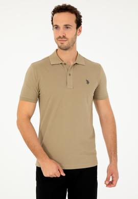 Erkek Haki Basic Tişört - 50294223064