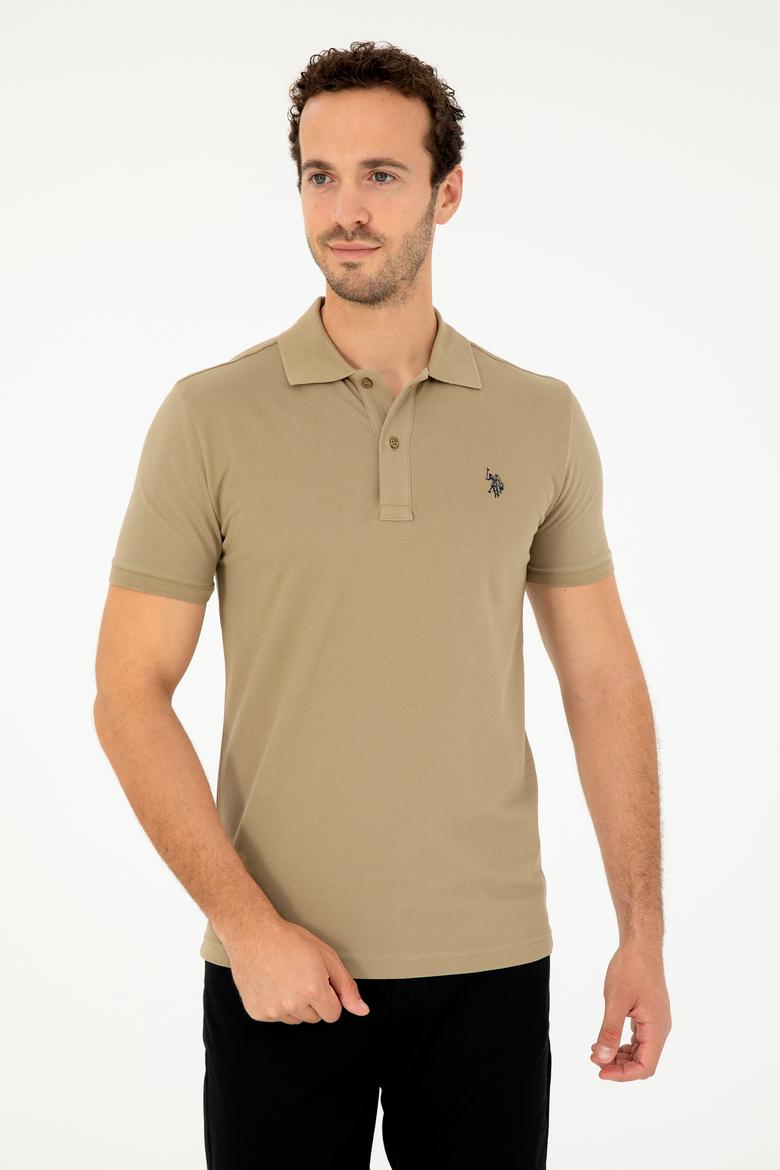 Erkek Haki Basic Tişört - 50294223064