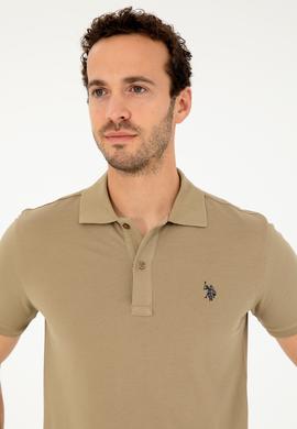 Erkek Haki Basic Tişört - 50294223064