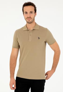 Erkek Haki Basic Tişört - 50294223064