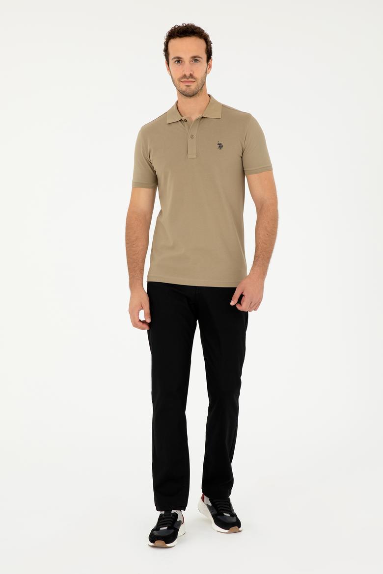 Erkek Haki Basic Tişört - 50294223064