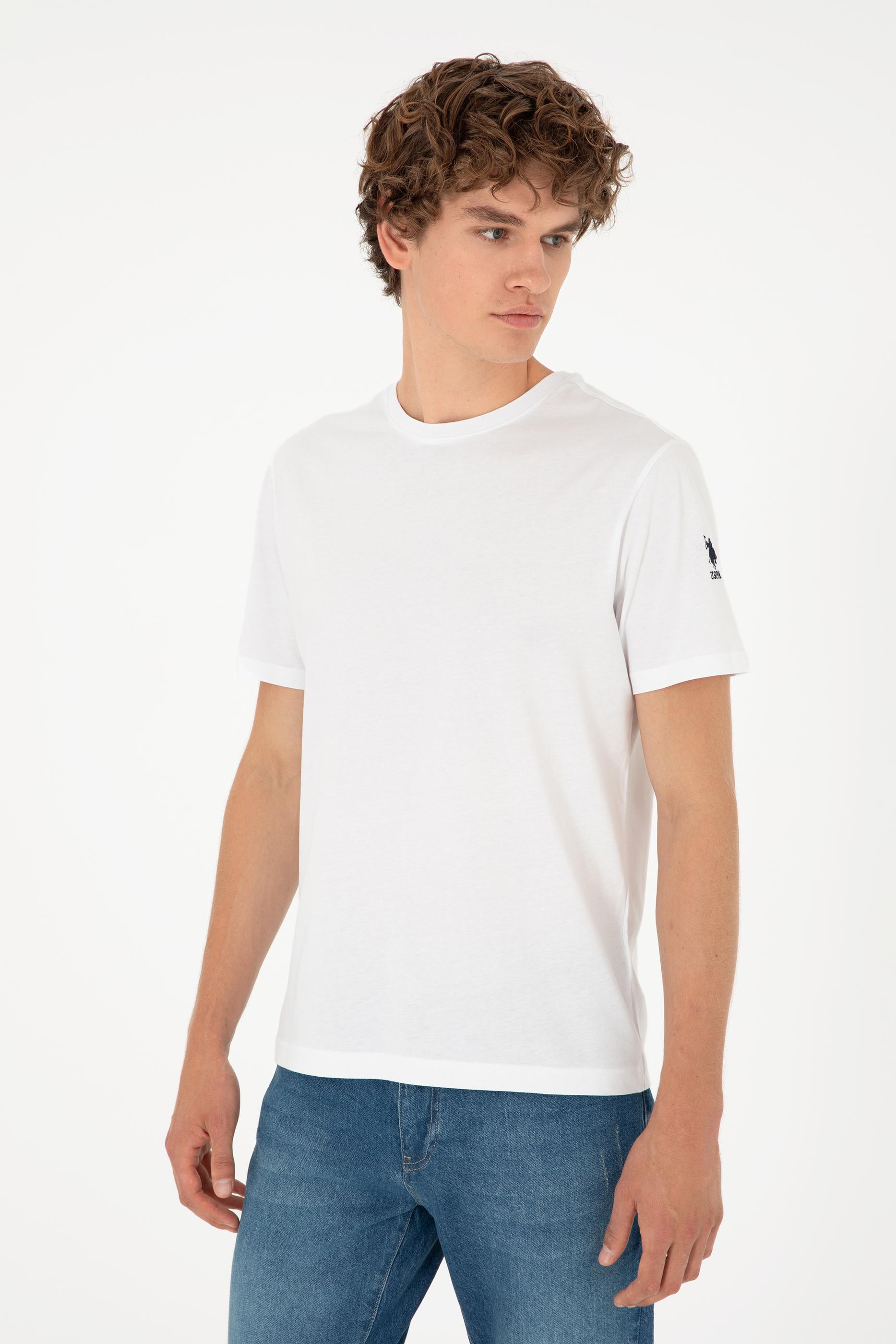 Erkek Beyaz Basic Tişört