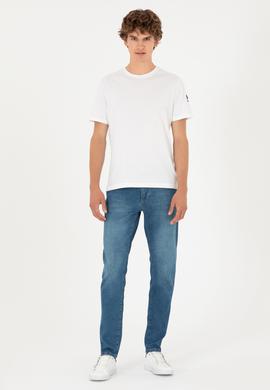 Erkek Beyaz Basic Tişört - 50284618017