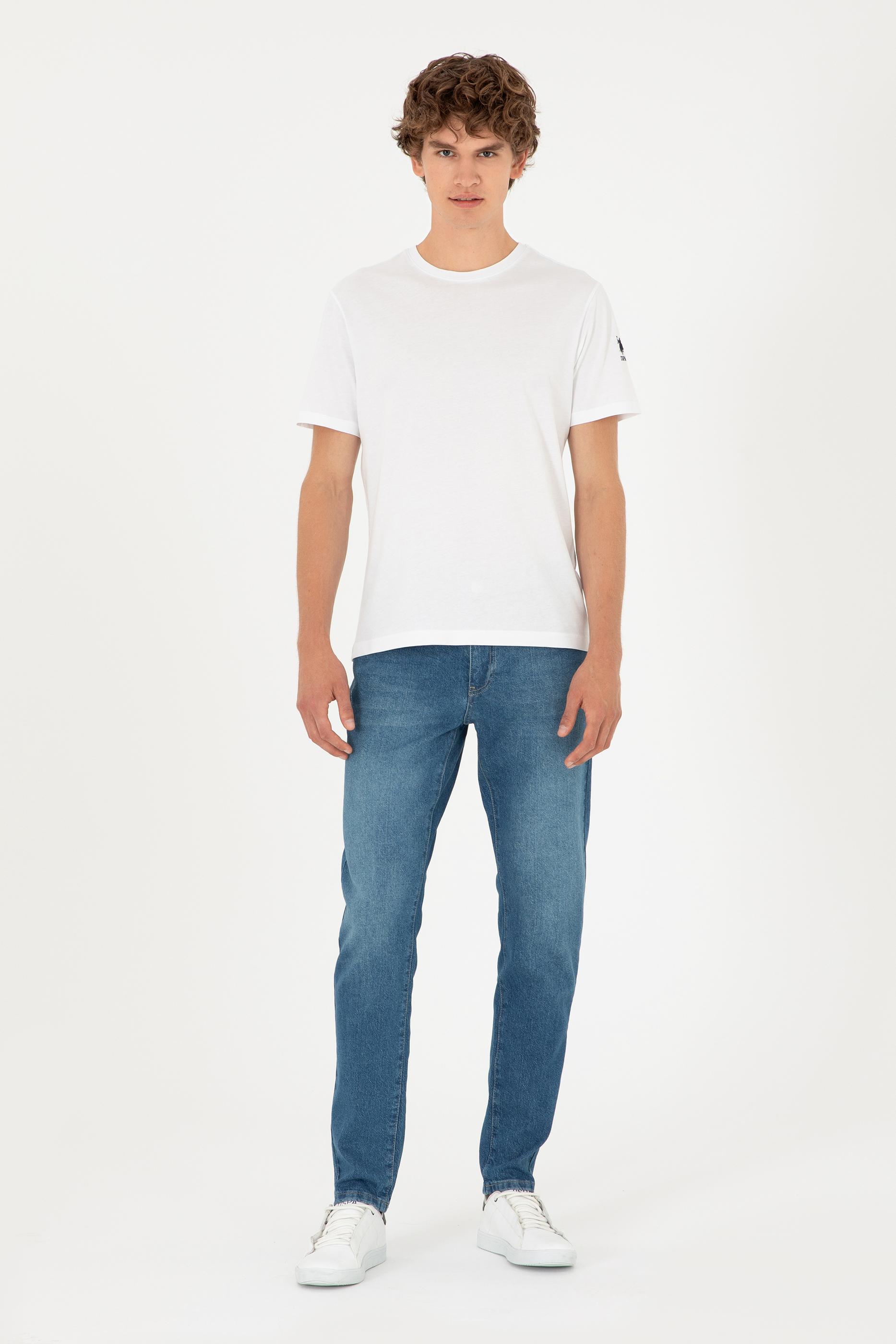 Erkek Beyaz Basic Tişört