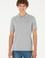 Erkek Regular Fit Polo Yaka Gri Melanj Basic Tişört