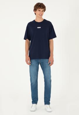 Erkek Lacivert Tişört - 50289280001