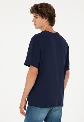 Erkek Lacivert Tişört - 50289280001