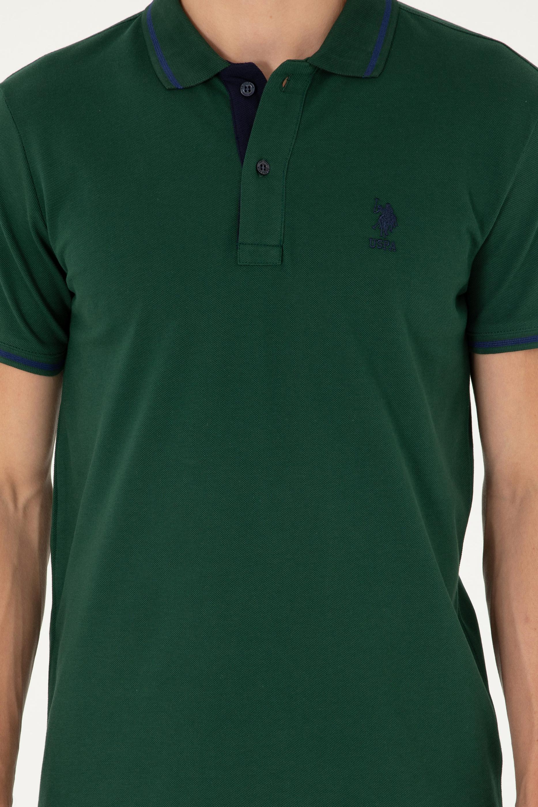 Erkek Koyu Yeşil Basic Tişört