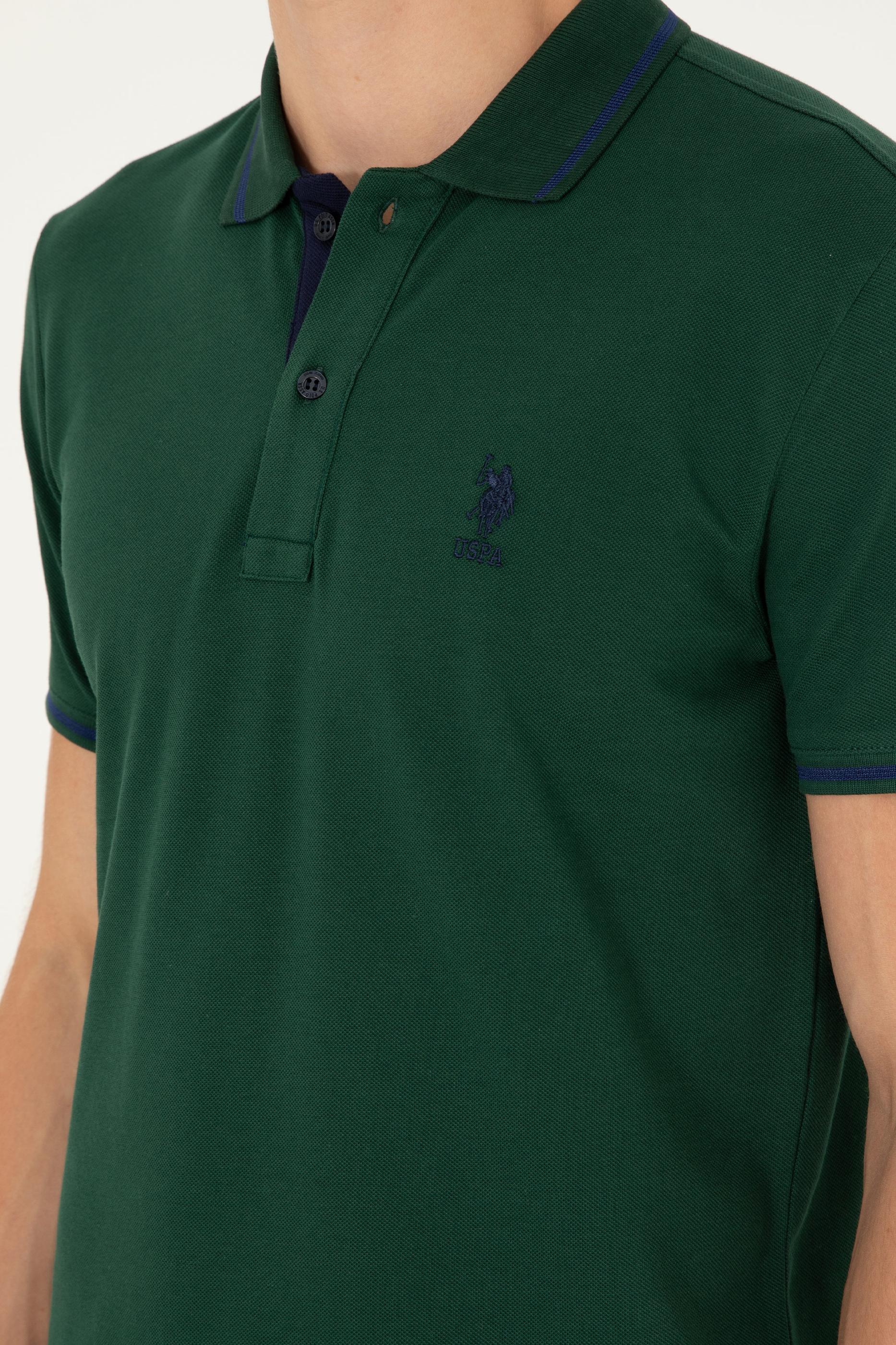 Erkek Koyu Yeşil Basic Tişört