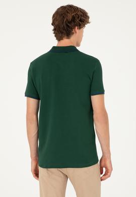 Erkek Koyu Yeşil Basic Tişört - 50284631131