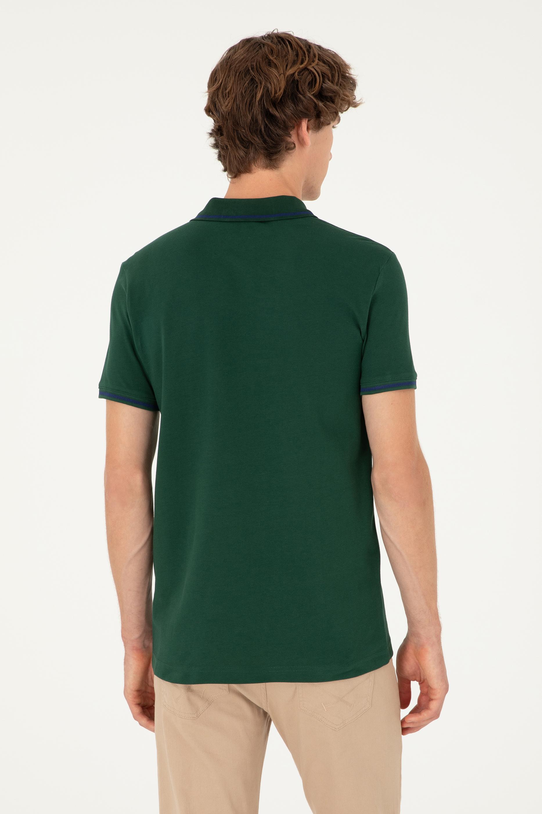 Erkek Koyu Yeşil Basic Tişört