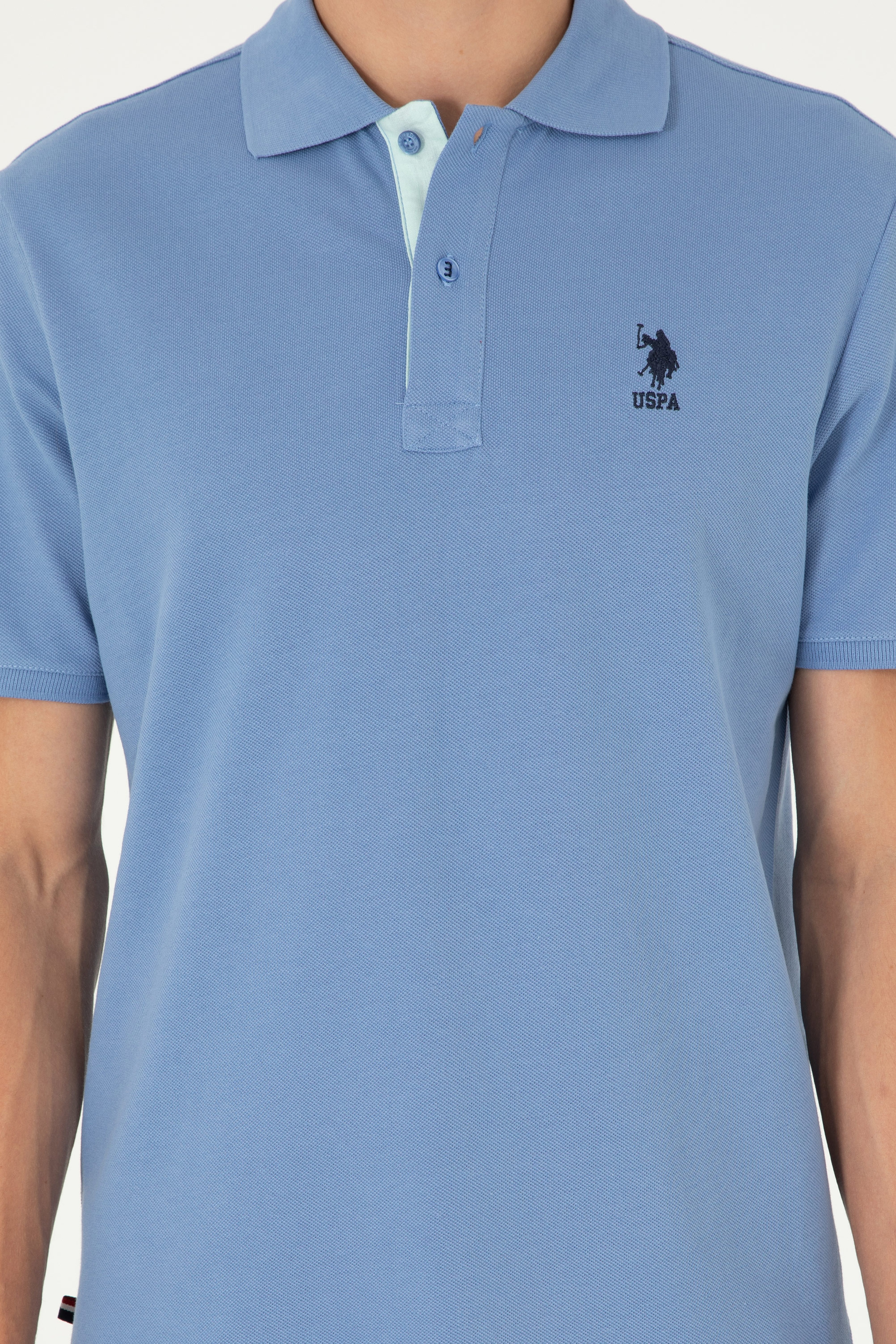 Erkek Saks Basic Tişört - Image 6