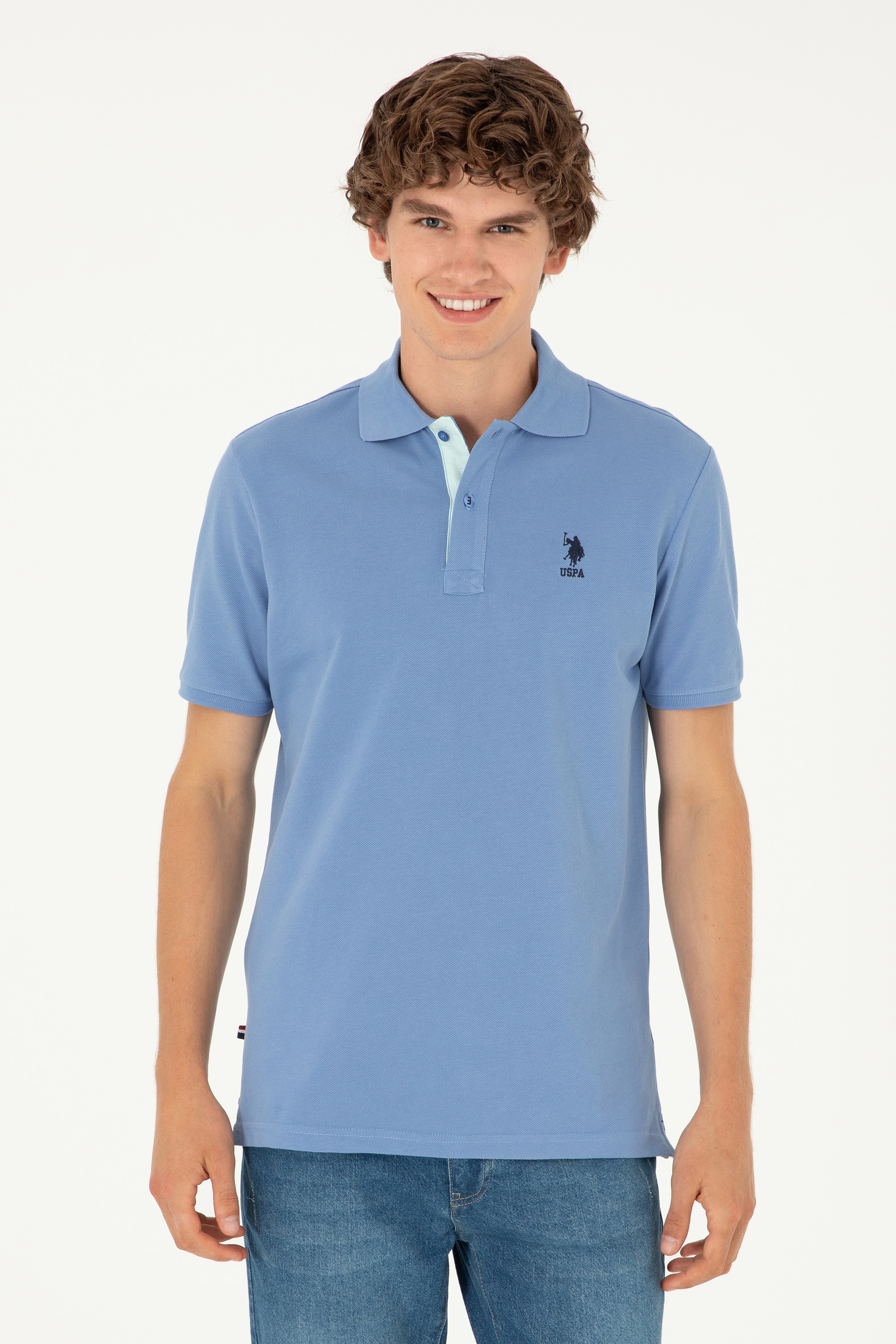 Erkek Saks Basic Tişört - Image 1