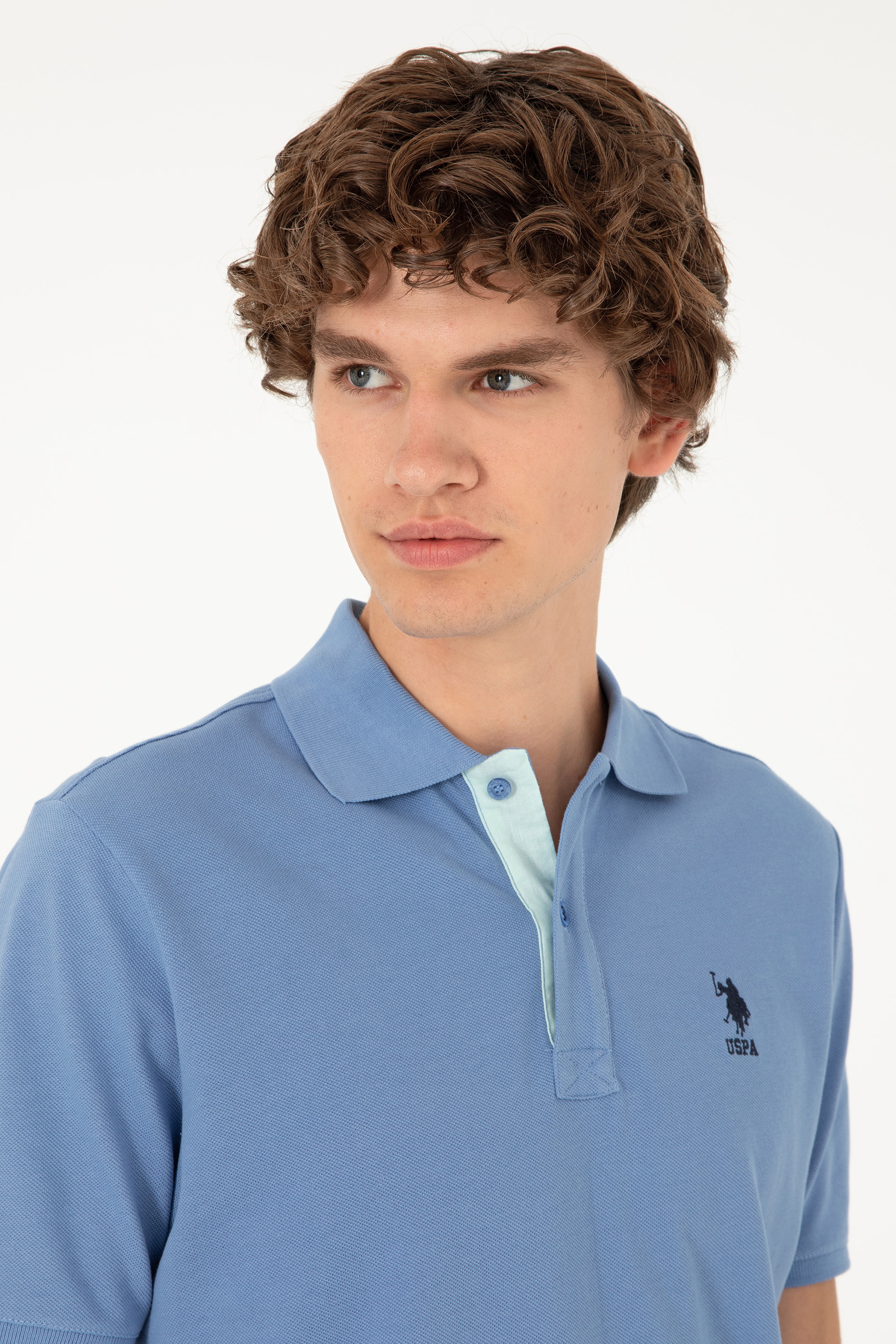Erkek Saks Basic Tişört - Image 2