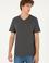 Erkek Regular Fit V Yaka Antrasit Basic Tişört