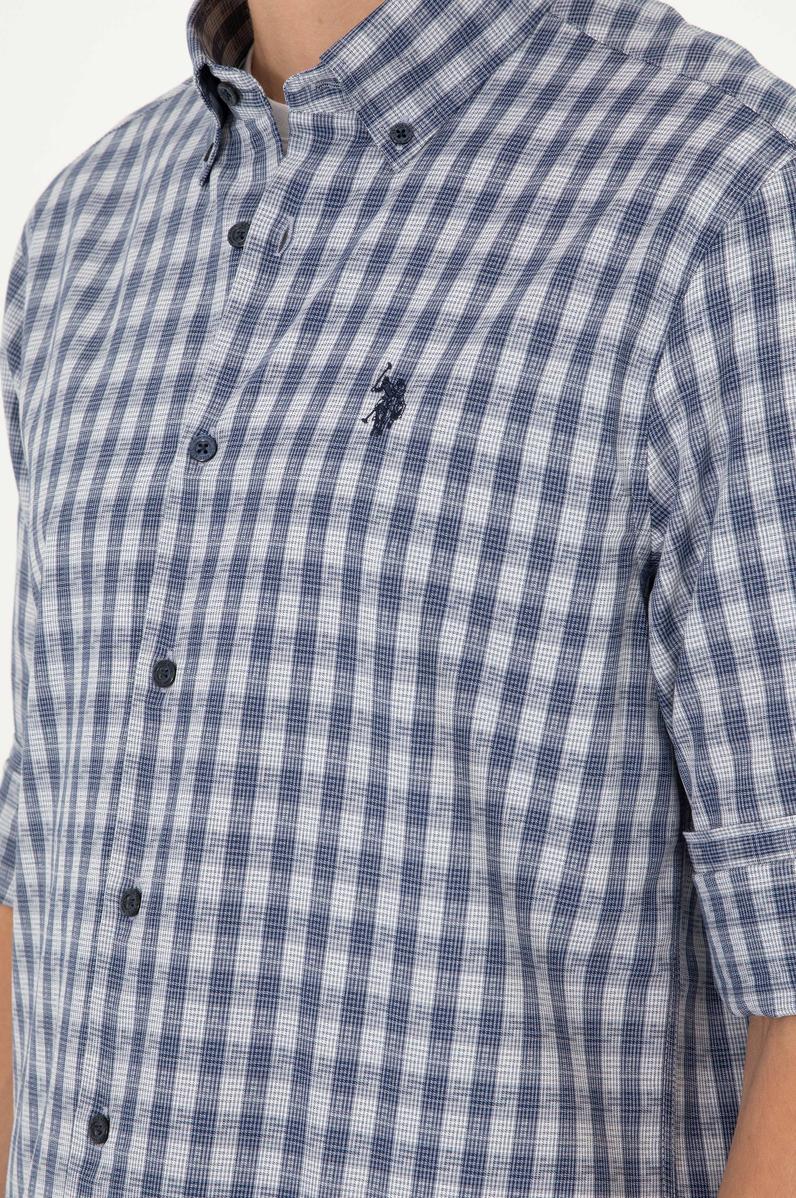 Erkek Lacivert Uzun Kollu Gömlek