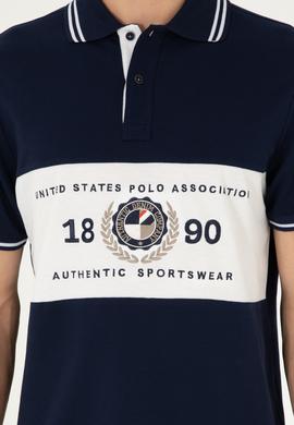 Erkek Regular Fit Polo Yaka Lacivert Tişört - 50281562001
