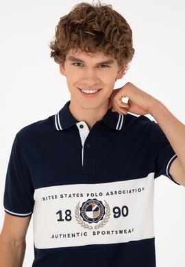 Erkek Regular Fit Polo Yaka Lacivert Tişört - 50281562001