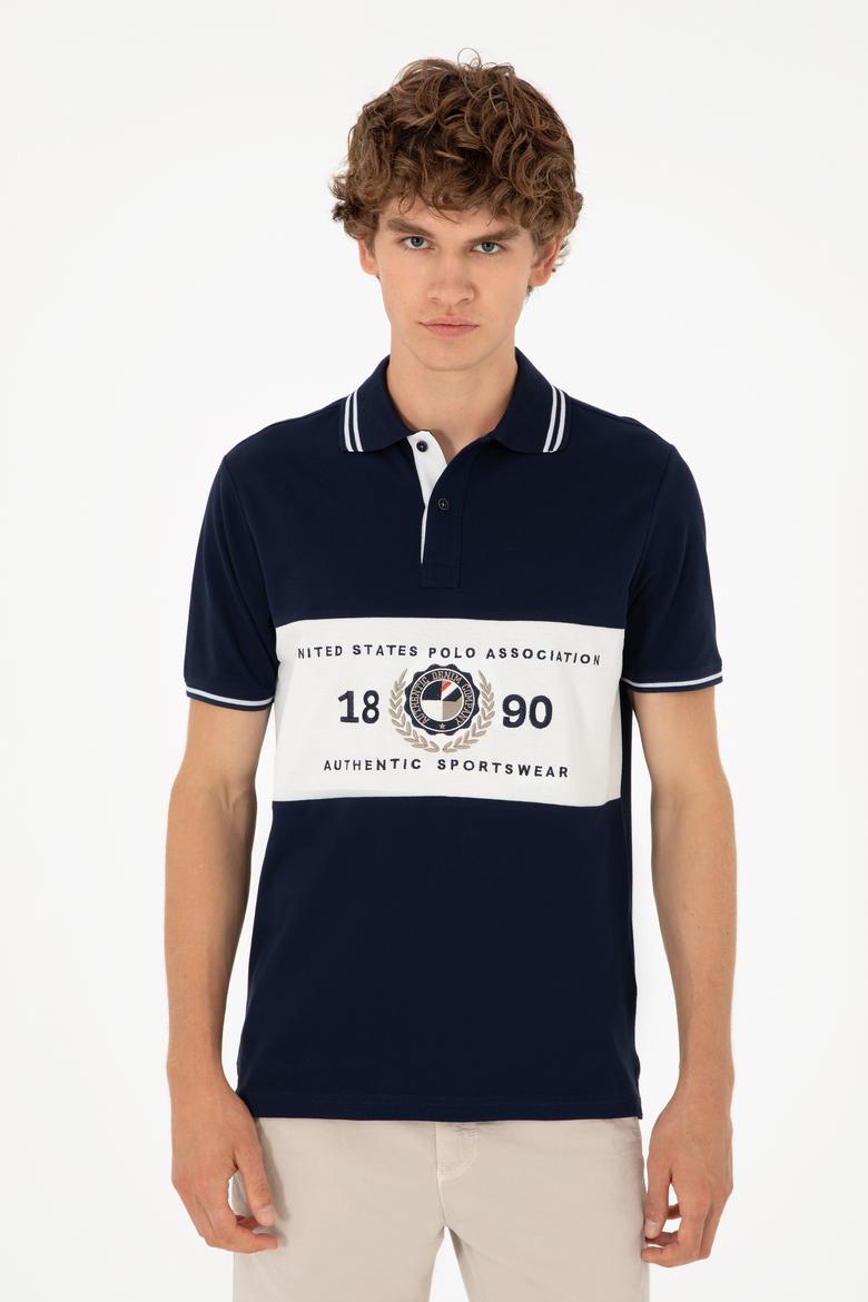 Erkek Regular Fit Polo Yaka Lacivert Tişört - 50281562001