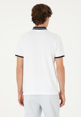 Erkek Oversize Fit Bisiklet Yaka Beyaz Tişört - 50281926007