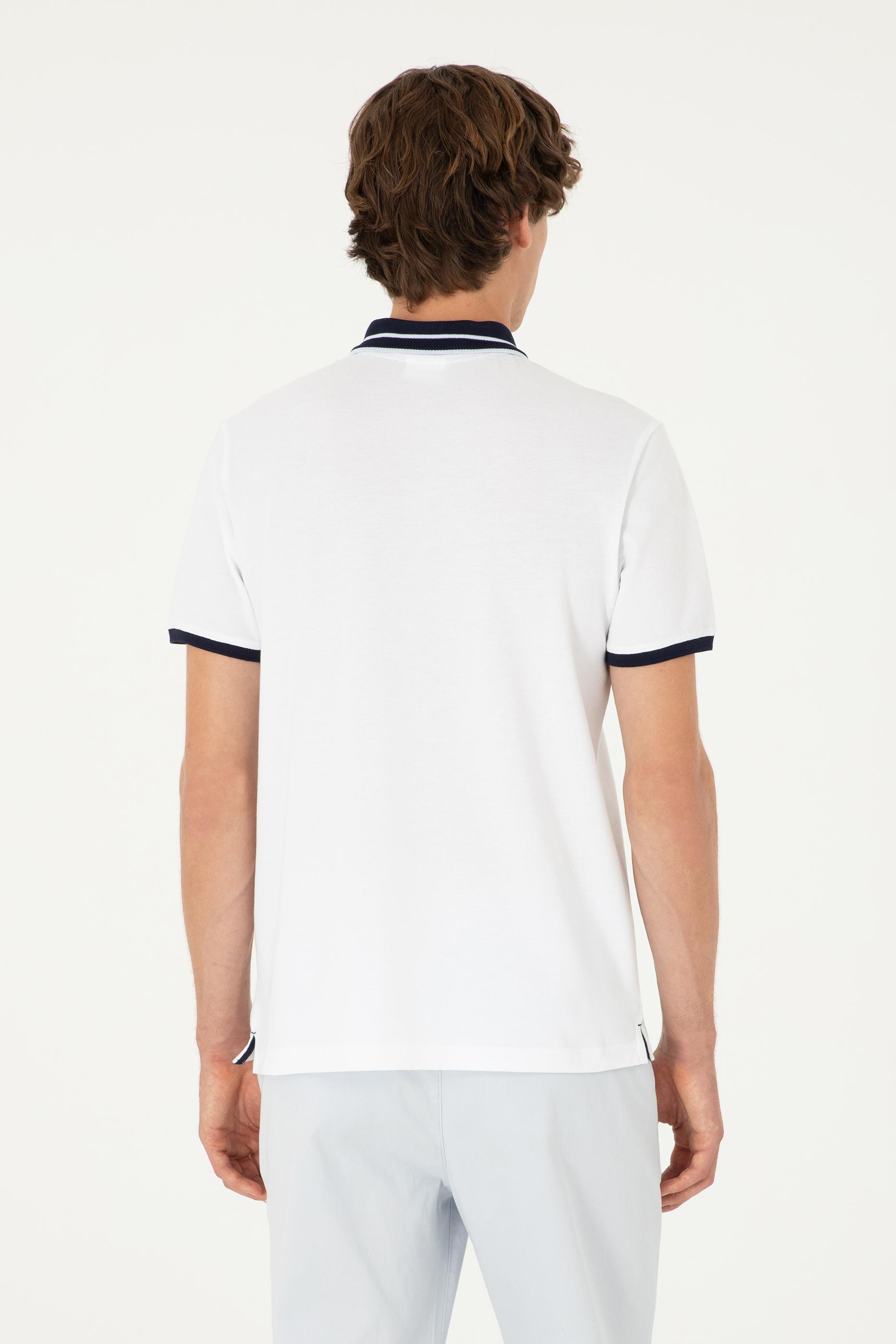 Erkek Oversize Fit Bisiklet Yaka Beyaz Tişört