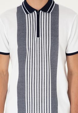 Erkek Oversize Fit Bisiklet Yaka Beyaz Tişört - 50281926007