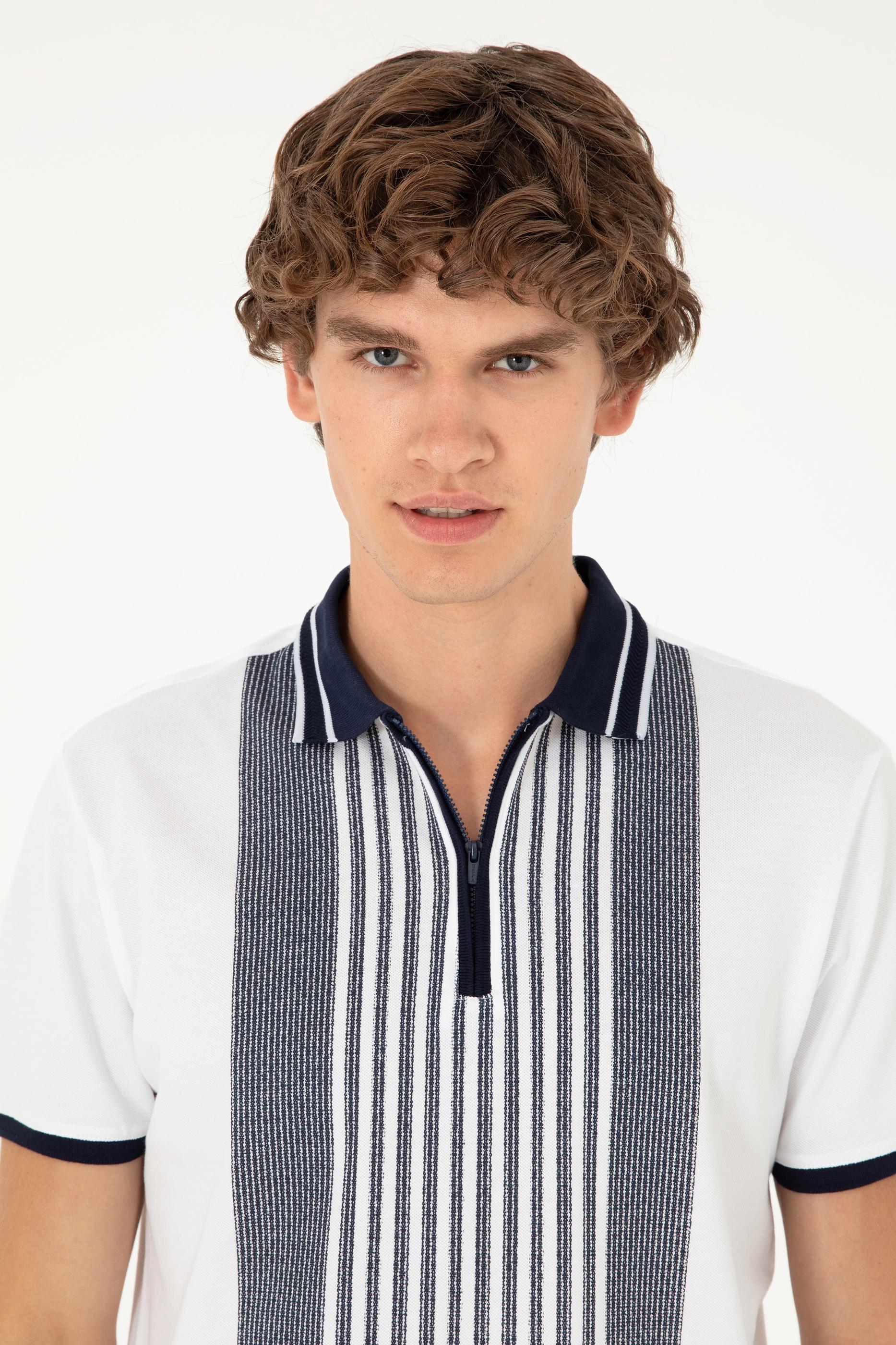 Erkek Oversize Fit Bisiklet Yaka Beyaz Tişört