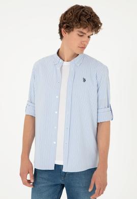 Erkek Mavi Çizgili Gömlek - 50288675016