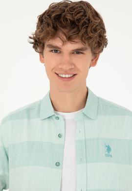 Erkek Mint Uzun Kollu Gömlek - 50283818014