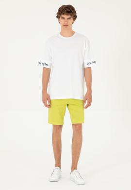 Erkek Fıstık Yeşili Dokuma Şort - 50283948071