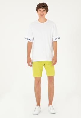 Erkek Fıstık Yeşili Dokuma Şort - 50283948071