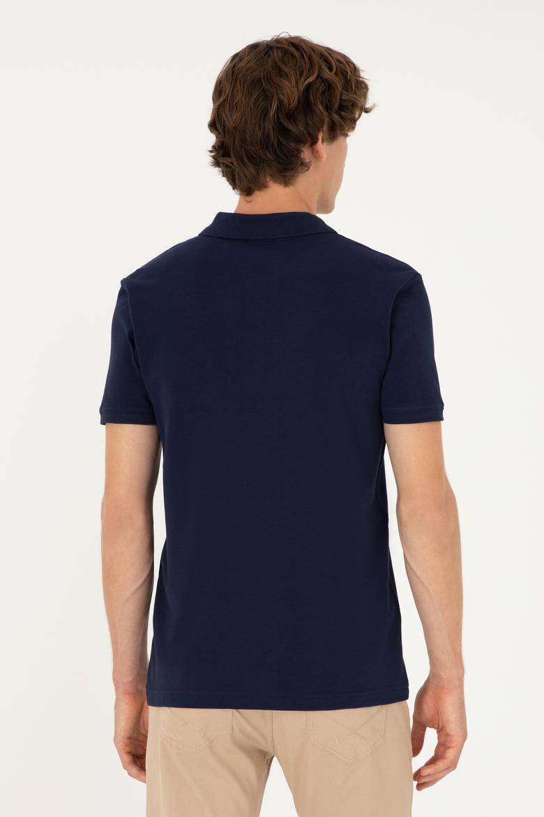 Erkek Lacivert Basic Tişört - 50294223057