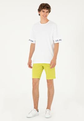 Erkek Comfort Fit Bisiklet Yaka Beyaz Tişört - 50287045007