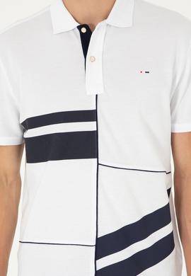 Erkek Regular Fit Polo Yaka Beyaz Tişört - 50281525006
