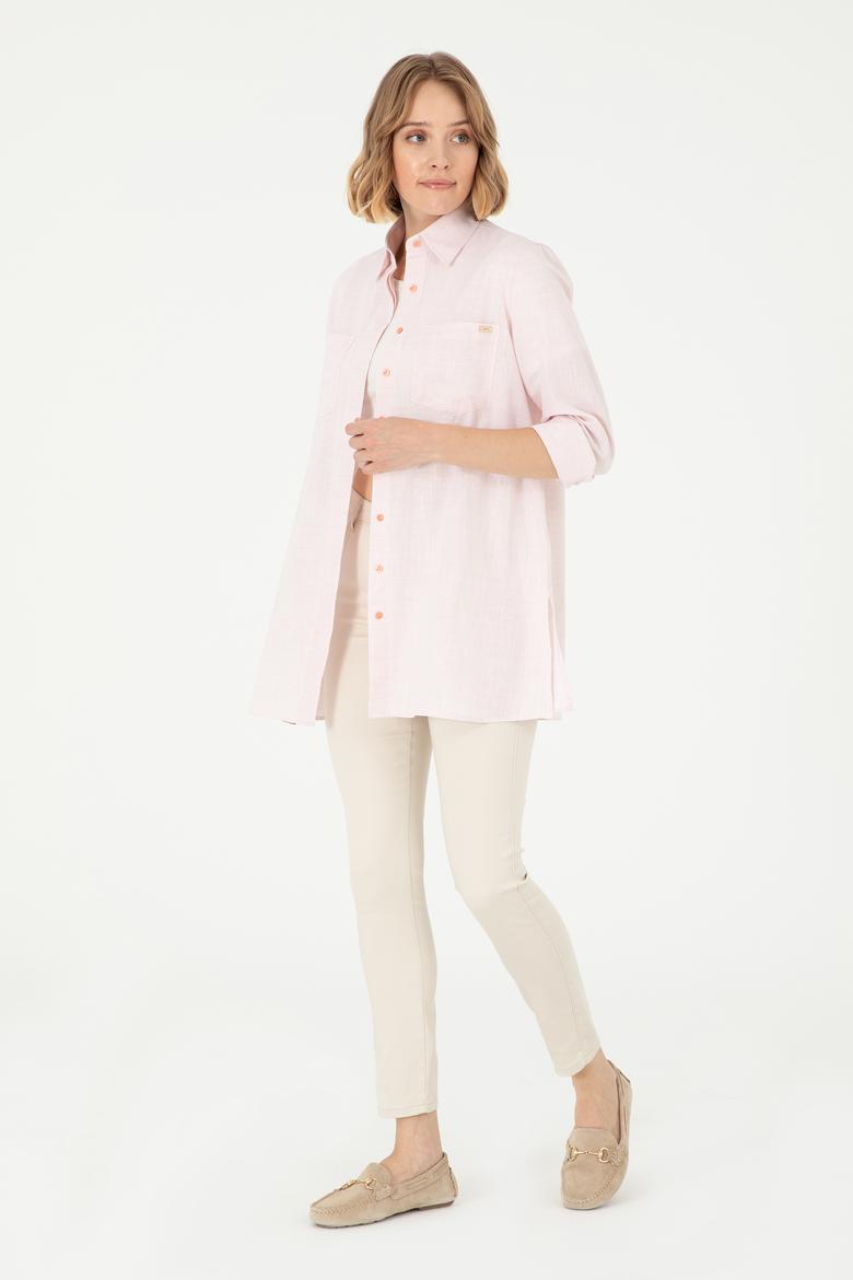 Kadın Pudra Uzun Kollu Gömlek - 50289198003