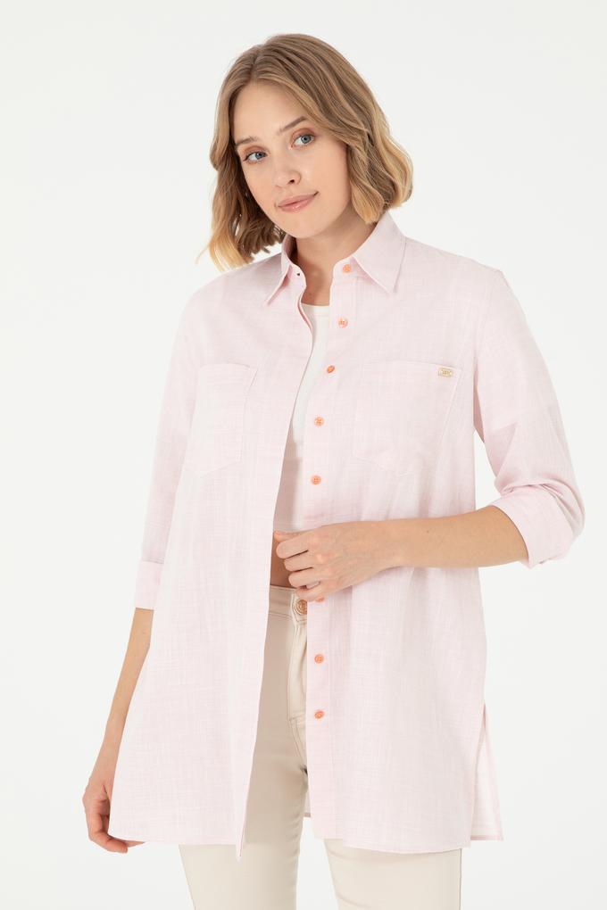 Kadın Pudra Uzun Kollu Gömlek