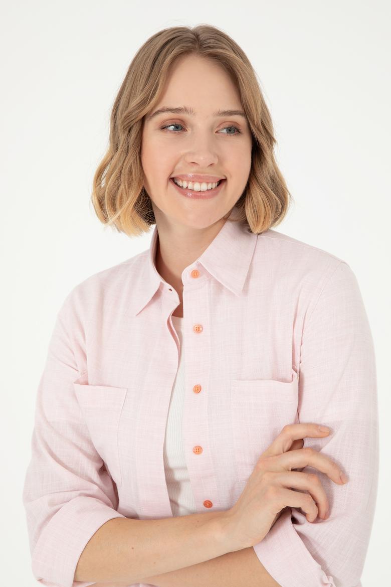 Kadın Pudra Uzun Kollu Gömlek - 50289198003