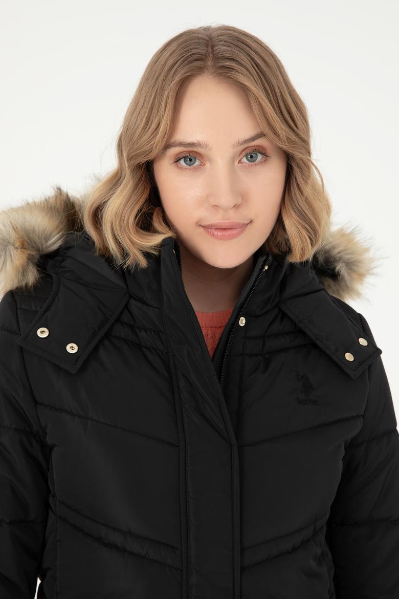 Kadın Siyah Kaban - 50289558010