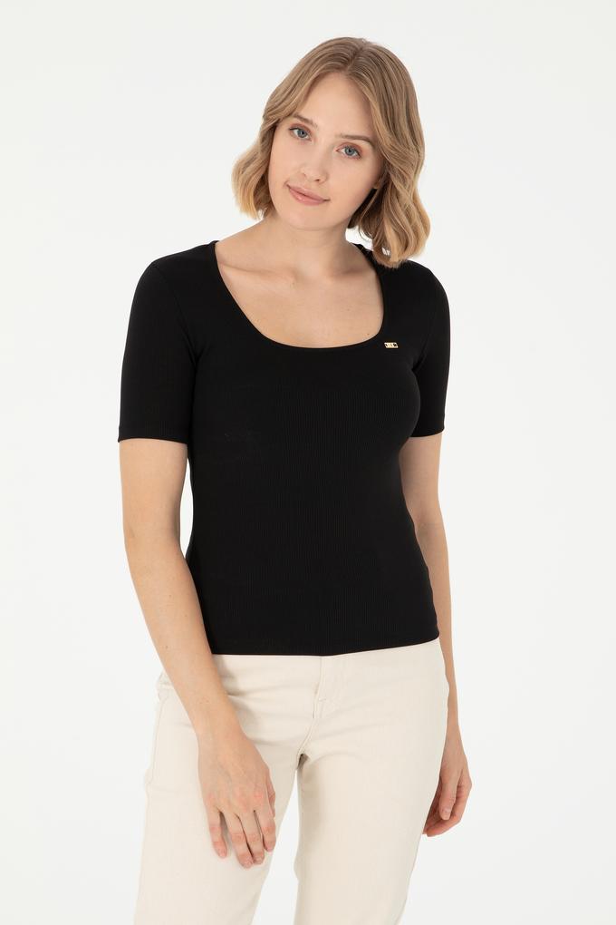 Kadın Siyah Tişört