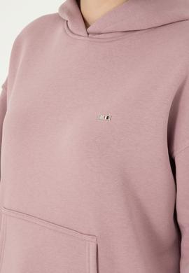 Kadın Menekşe Kapüşonlu Sweatshirt - 50297075020