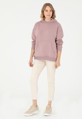 Kadın Menekşe Kapüşonlu Sweatshirt - 50297075020