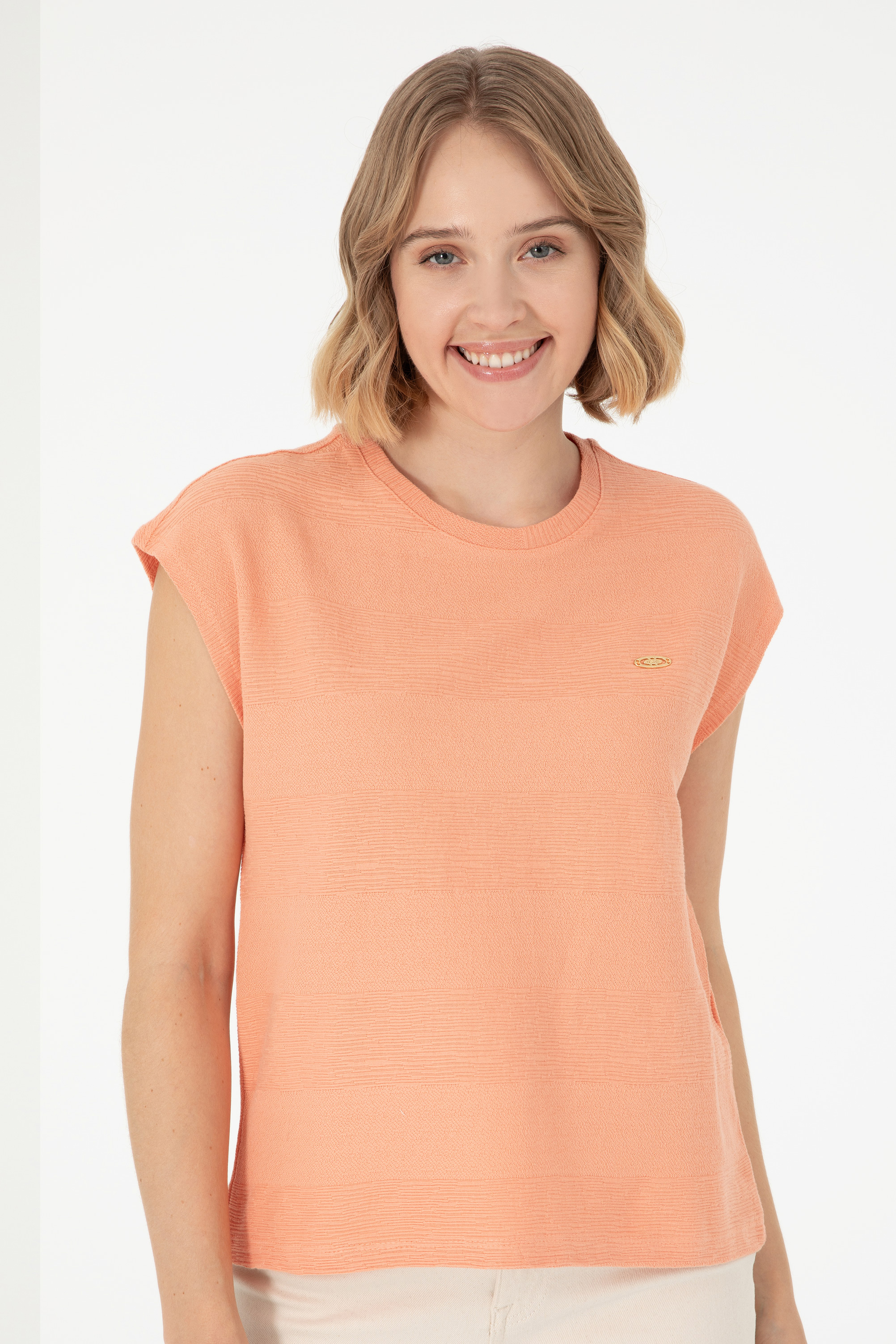 تی شرت Crop Top یقه گرد زنانه یو اس پولو | U.S. Polo Assn. - تصویر 3