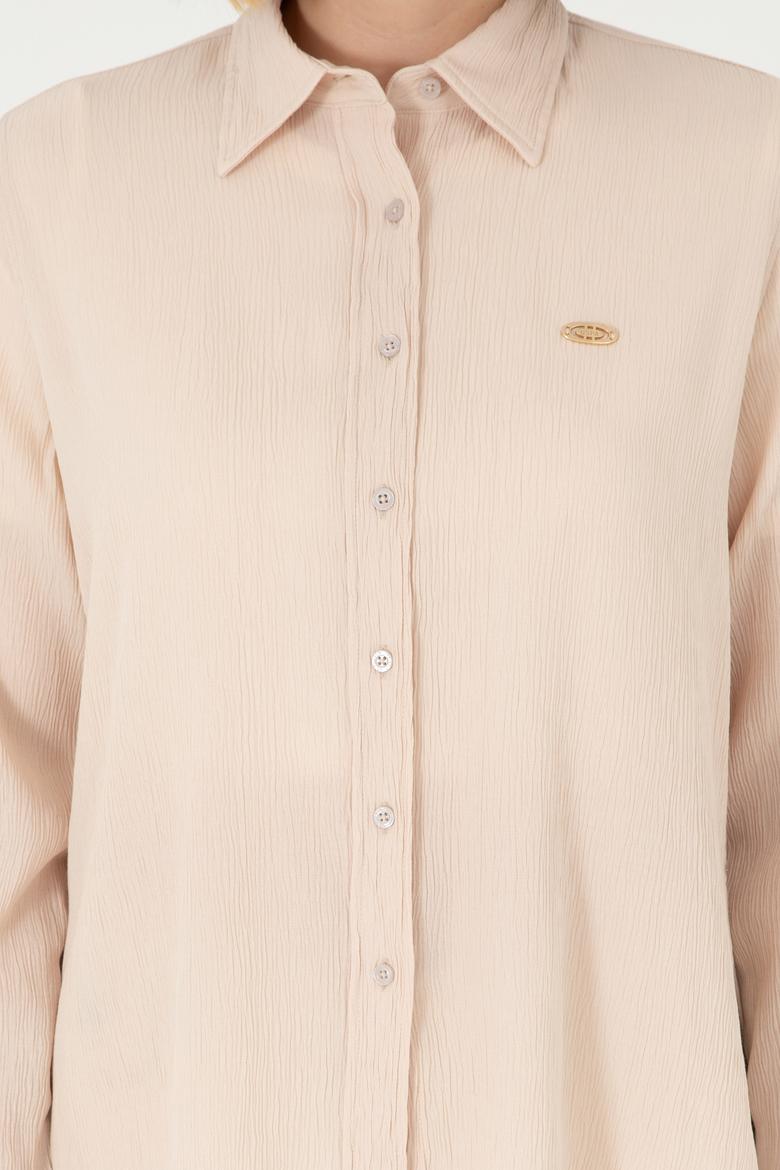 Kadın Taş Uzun Kollu Gömlek - 50297121022