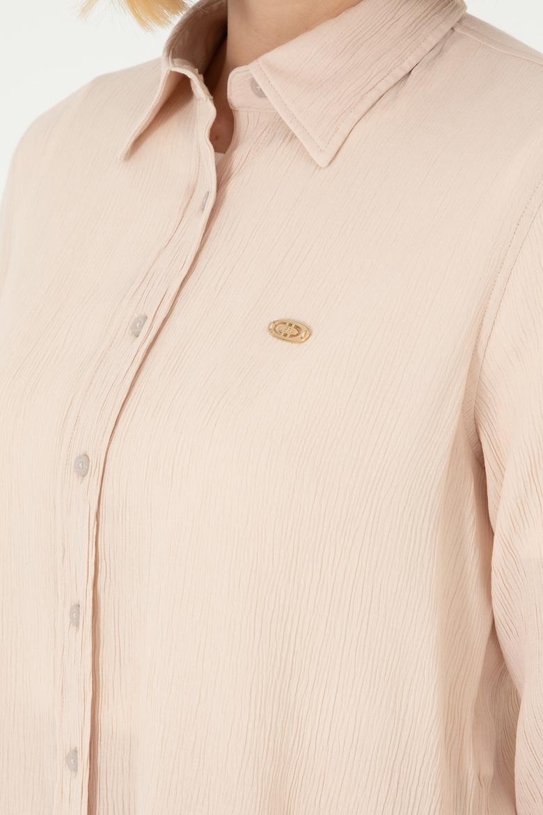 Kadın Taş Uzun Kollu Gömlek - 50297121022