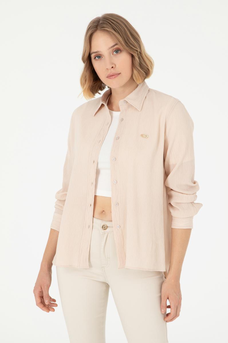 Kadın Taş Uzun Kollu Gömlek