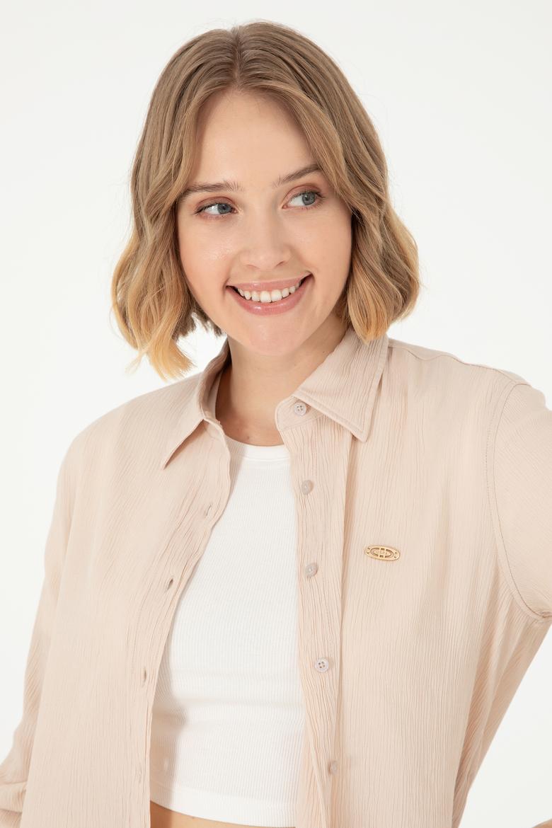 Kadın Taş Uzun Kollu Gömlek - 50297121022