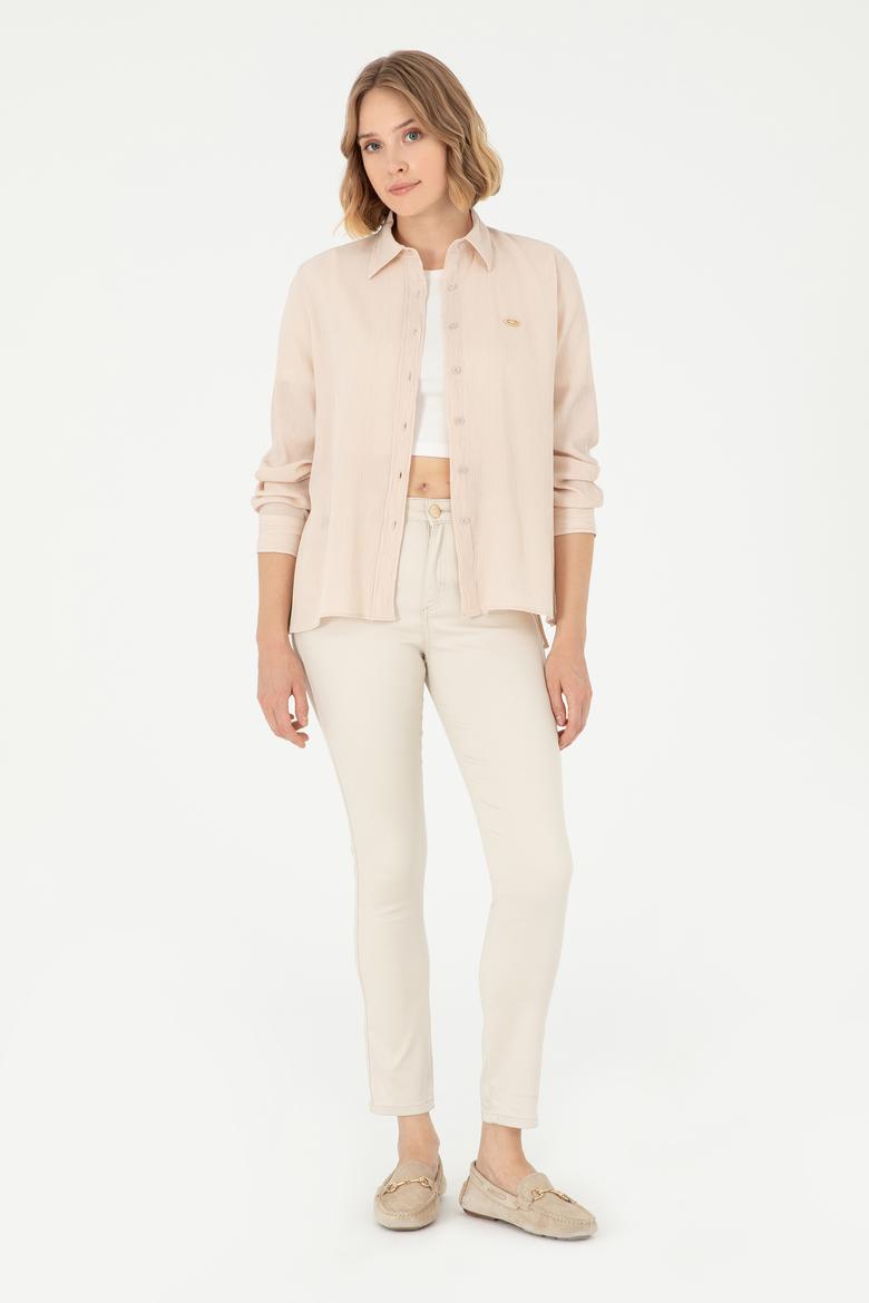 Kadın Taş Uzun Kollu Gömlek - 50297121022